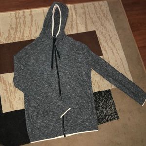AE COTTON SLUB ZIP-UP HOODIE